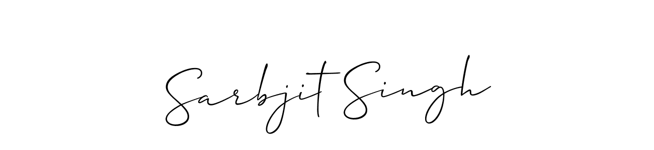 How to make Sarbjit Singh signature? Allison_Script is a professional autograph style. Create handwritten signature for Sarbjit Singh name. Sarbjit Singh signature style 2 images and pictures png