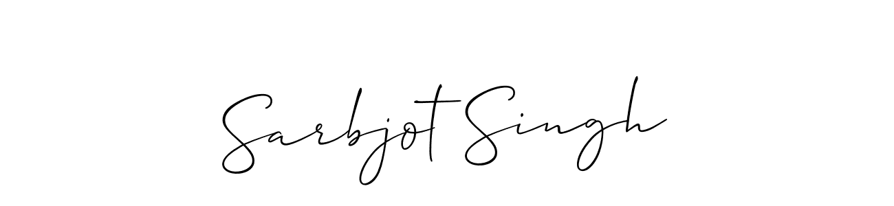 Design your own signature with our free online signature maker. With this signature software, you can create a handwritten (Allison_Script) signature for name Sarbjot Singh. Sarbjot Singh signature style 2 images and pictures png