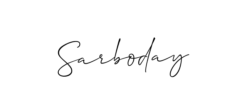 if you are searching for the best signature style for your name Sarboday. so please give up your signature search. here we have designed multiple signature styles  using Allison_Script. Sarboday signature style 2 images and pictures png