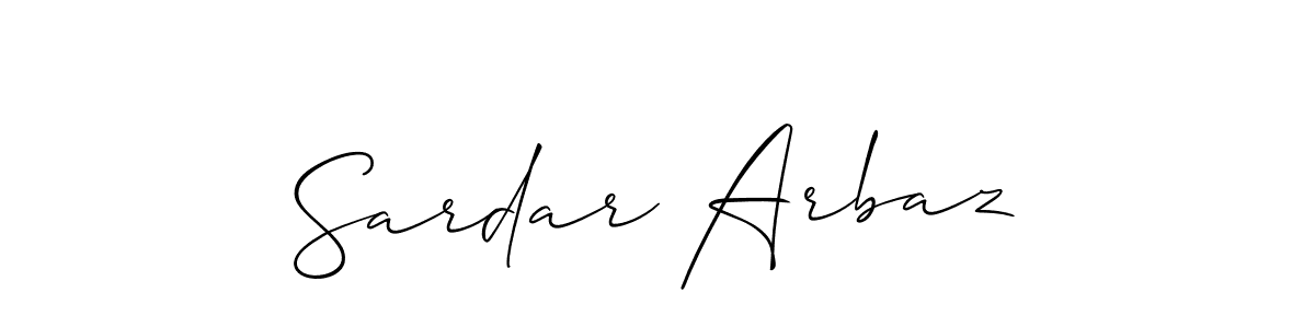 It looks lik you need a new signature style for name Sardar Arbaz. Design unique handwritten (Allison_Script) signature with our free signature maker in just a few clicks. Sardar Arbaz signature style 2 images and pictures png