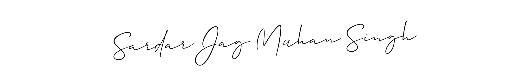 Make a short Sardar Jag Muhan Singh signature style. Manage your documents anywhere anytime using Allison_Script. Create and add eSignatures, submit forms, share and send files easily. Sardar Jag Muhan Singh signature style 2 images and pictures png