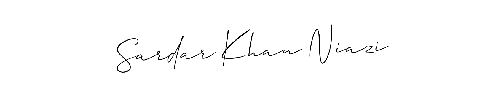 How to Draw Sardar Khan Niazi signature style? Allison_Script is a latest design signature styles for name Sardar Khan Niazi. Sardar Khan Niazi signature style 2 images and pictures png