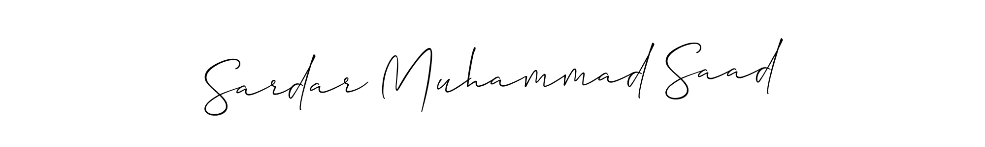 This is the best signature style for the Sardar Muhammad Saad name. Also you like these signature font (Allison_Script). Mix name signature. Sardar Muhammad Saad signature style 2 images and pictures png