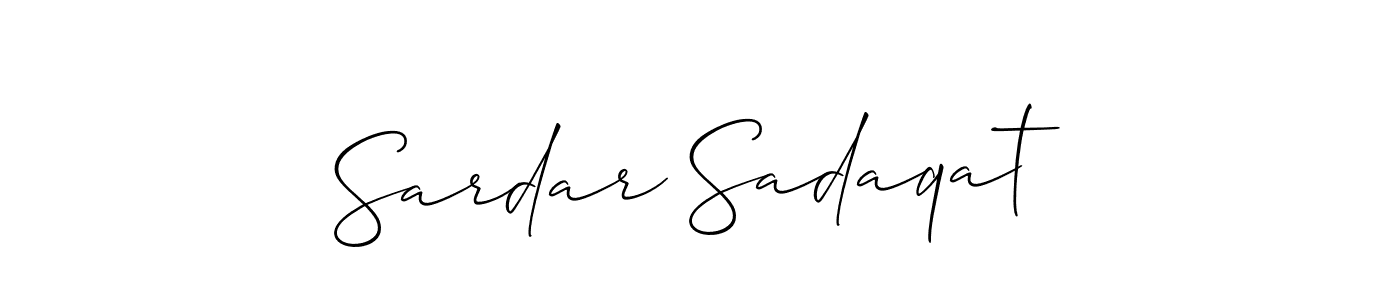 Check out images of Autograph of Sardar Sadaqat name. Actor Sardar Sadaqat Signature Style. Allison_Script is a professional sign style online. Sardar Sadaqat signature style 2 images and pictures png