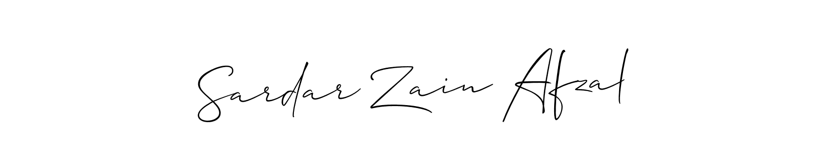 Sardar Zain Afzal stylish signature style. Best Handwritten Sign (Allison_Script) for my name. Handwritten Signature Collection Ideas for my name Sardar Zain Afzal. Sardar Zain Afzal signature style 2 images and pictures png