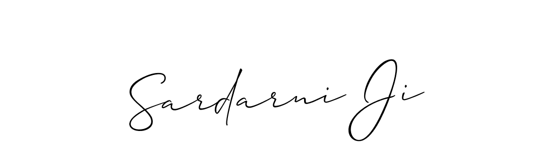 Sardarni Ji stylish signature style. Best Handwritten Sign (Allison_Script) for my name. Handwritten Signature Collection Ideas for my name Sardarni Ji. Sardarni Ji signature style 2 images and pictures png