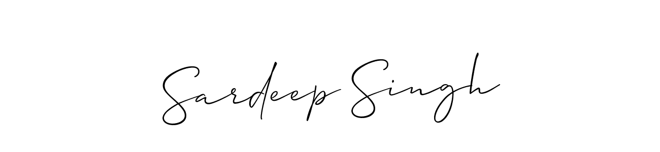 Also we have Sardeep Singh name is the best signature style. Create professional handwritten signature collection using Allison_Script autograph style. Sardeep Singh signature style 2 images and pictures png
