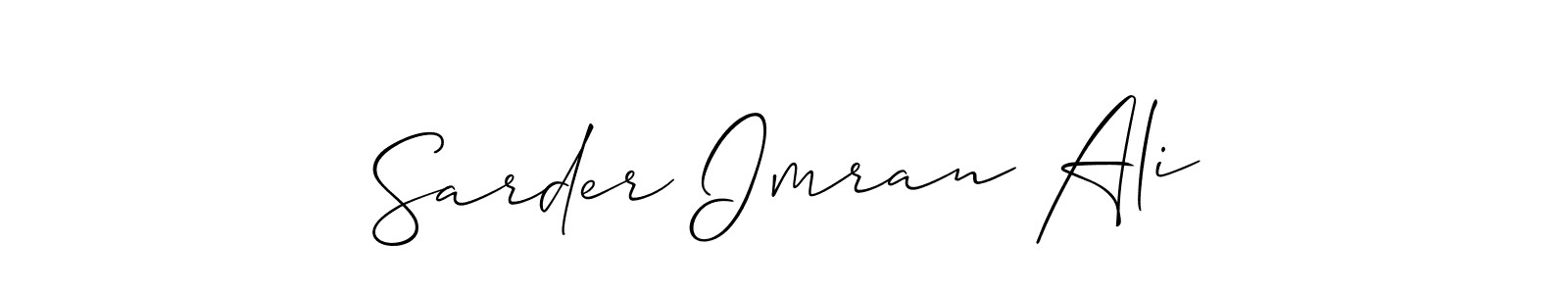 It looks lik you need a new signature style for name Sarder Imran Ali. Design unique handwritten (Allison_Script) signature with our free signature maker in just a few clicks. Sarder Imran Ali signature style 2 images and pictures png