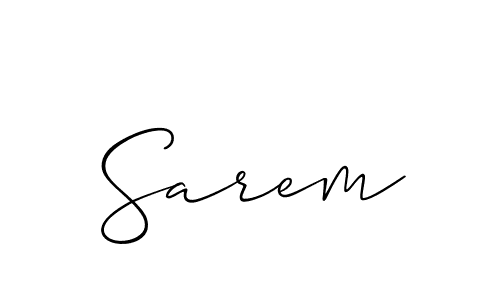 Also we have Sarem name is the best signature style. Create professional handwritten signature collection using Allison_Script autograph style. Sarem signature style 2 images and pictures png