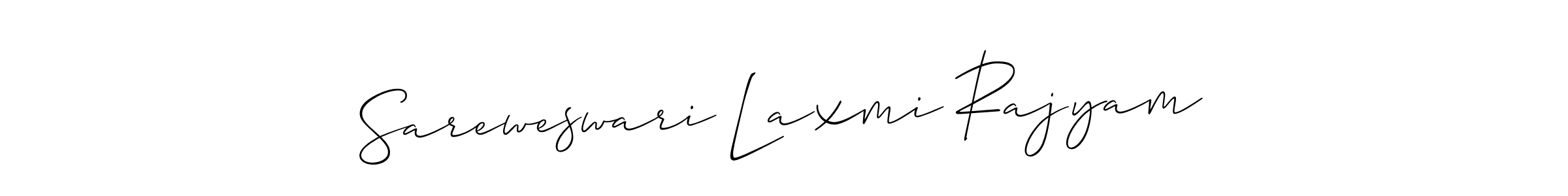 How to Draw Sareweswari Laxmi Rajyam signature style? Allison_Script is a latest design signature styles for name Sareweswari Laxmi Rajyam. Sareweswari Laxmi Rajyam signature style 2 images and pictures png