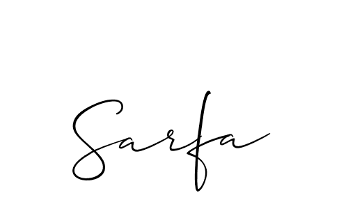 Similarly Allison_Script is the best handwritten signature design. Signature creator online .You can use it as an online autograph creator for name Sarfa. Sarfa signature style 2 images and pictures png