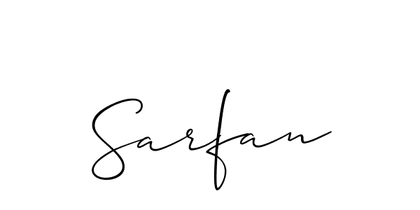 You should practise on your own different ways (Allison_Script) to write your name (Sarfan) in signature. don't let someone else do it for you. Sarfan signature style 2 images and pictures png