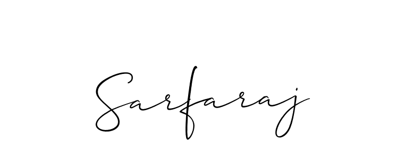 How to make Sarfaraj name signature. Use Allison_Script style for creating short signs online. This is the latest handwritten sign. Sarfaraj signature style 2 images and pictures png