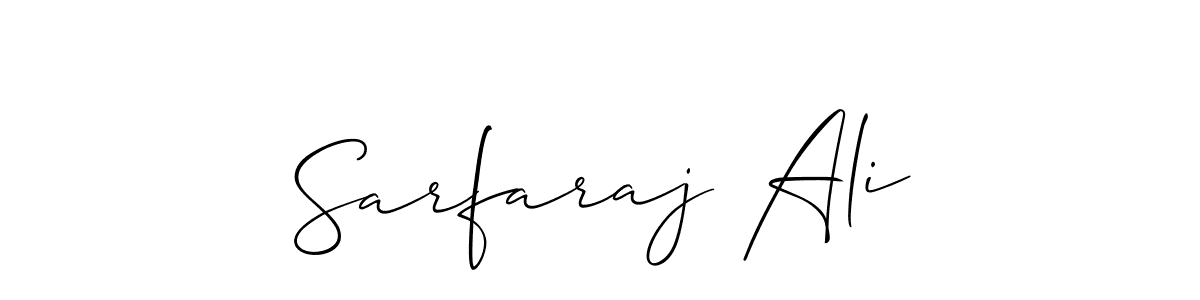 Also You can easily find your signature by using the search form. We will create Sarfaraj Ali name handwritten signature images for you free of cost using Allison_Script sign style. Sarfaraj Ali signature style 2 images and pictures png