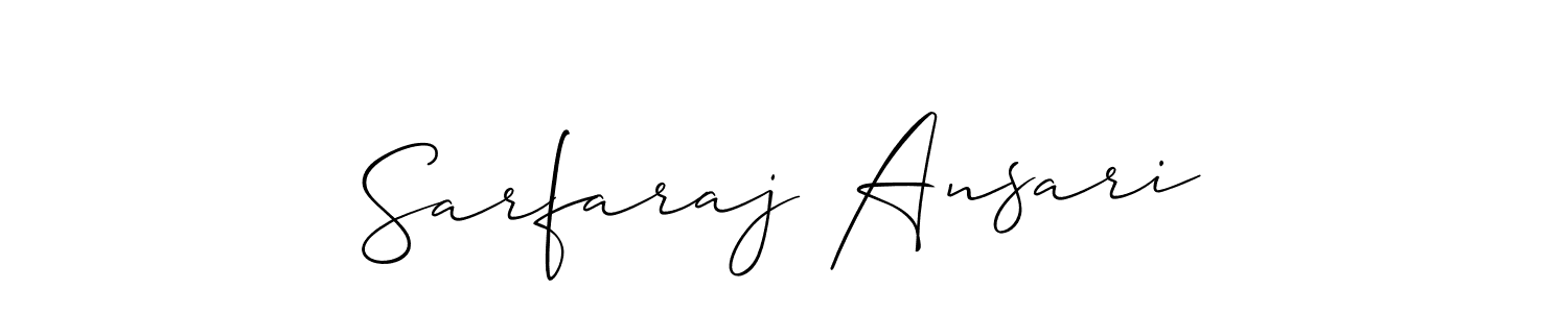 Also You can easily find your signature by using the search form. We will create Sarfaraj Ansari name handwritten signature images for you free of cost using Allison_Script sign style. Sarfaraj Ansari signature style 2 images and pictures png