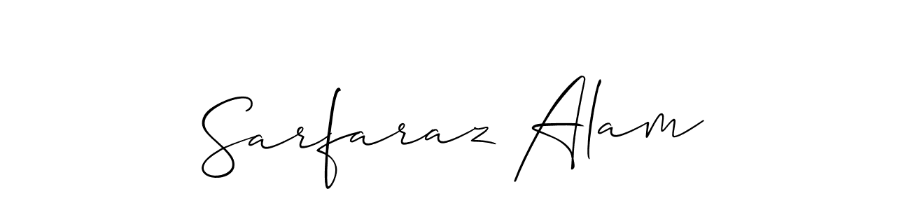 Also we have Sarfaraz Alam name is the best signature style. Create professional handwritten signature collection using Allison_Script autograph style. Sarfaraz Alam signature style 2 images and pictures png