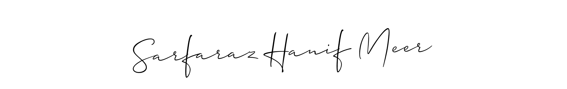 if you are searching for the best signature style for your name Sarfaraz Hanif Meer. so please give up your signature search. here we have designed multiple signature styles  using Allison_Script. Sarfaraz Hanif Meer signature style 2 images and pictures png