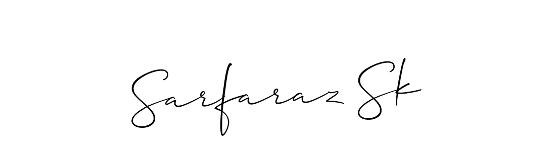 Use a signature maker to create a handwritten signature online. With this signature software, you can design (Allison_Script) your own signature for name Sarfaraz Sk. Sarfaraz Sk signature style 2 images and pictures png