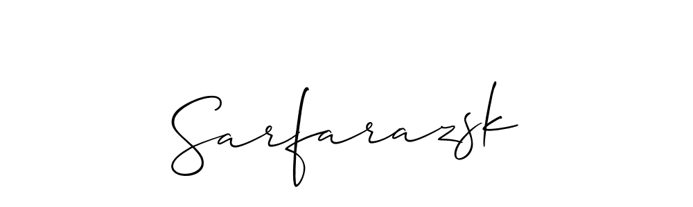 It looks lik you need a new signature style for name Sarfarazsk. Design unique handwritten (Allison_Script) signature with our free signature maker in just a few clicks. Sarfarazsk signature style 2 images and pictures png