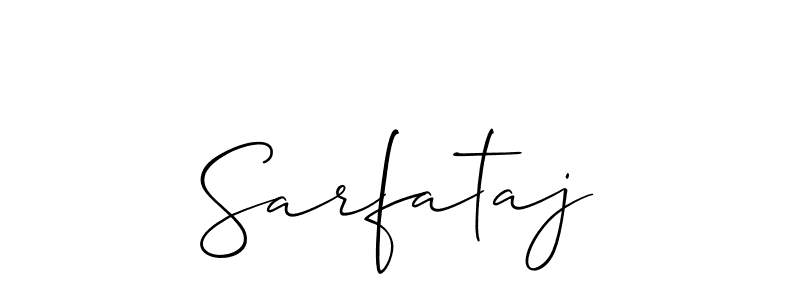 Also we have Sarfataj name is the best signature style. Create professional handwritten signature collection using Allison_Script autograph style. Sarfataj signature style 2 images and pictures png