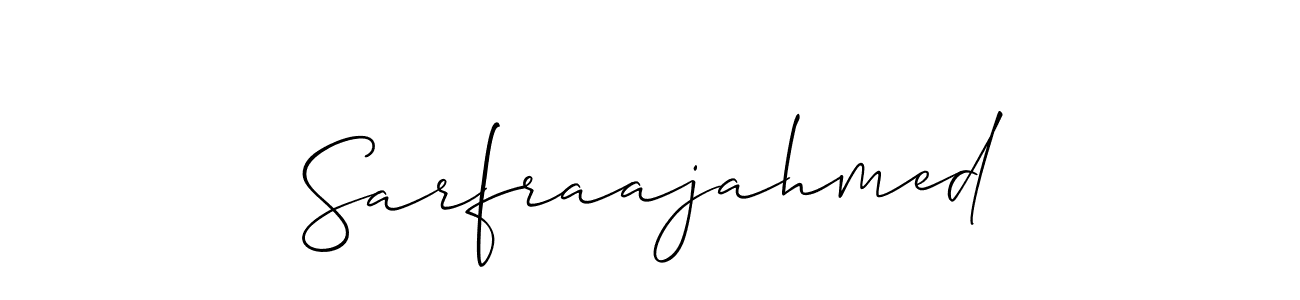 It looks lik you need a new signature style for name Sarfraajahmed. Design unique handwritten (Allison_Script) signature with our free signature maker in just a few clicks. Sarfraajahmed signature style 2 images and pictures png