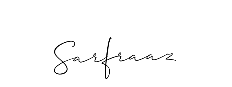 Make a beautiful signature design for name Sarfraaz. Use this online signature maker to create a handwritten signature for free. Sarfraaz signature style 2 images and pictures png