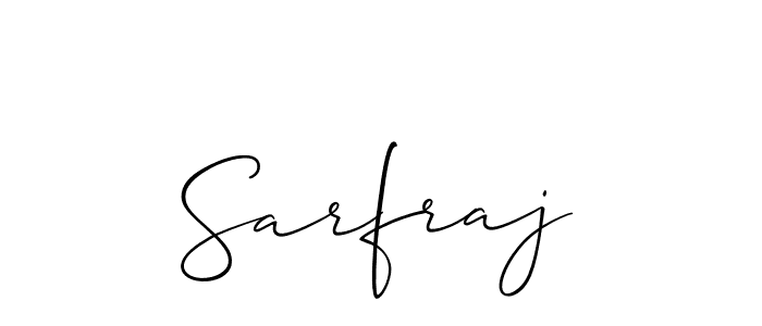 How to make Sarfraj signature? Allison_Script is a professional autograph style. Create handwritten signature for Sarfraj name. Sarfraj signature style 2 images and pictures png