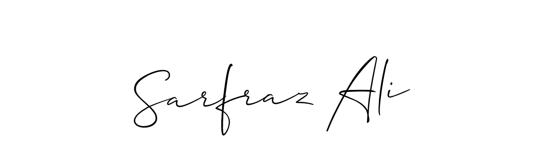 How to make Sarfraz Ali signature? Allison_Script is a professional autograph style. Create handwritten signature for Sarfraz Ali name. Sarfraz Ali signature style 2 images and pictures png