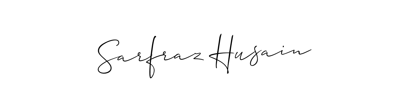 Make a short Sarfraz Husain signature style. Manage your documents anywhere anytime using Allison_Script. Create and add eSignatures, submit forms, share and send files easily. Sarfraz Husain signature style 2 images and pictures png