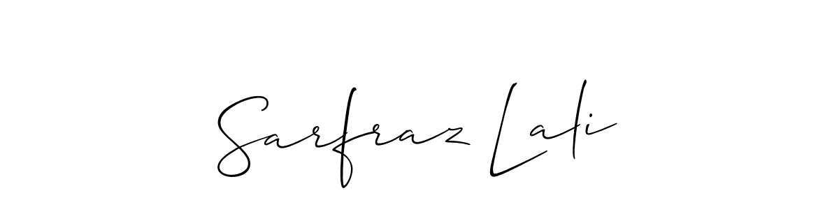 Use a signature maker to create a handwritten signature online. With this signature software, you can design (Allison_Script) your own signature for name Sarfraz Lali. Sarfraz Lali signature style 2 images and pictures png