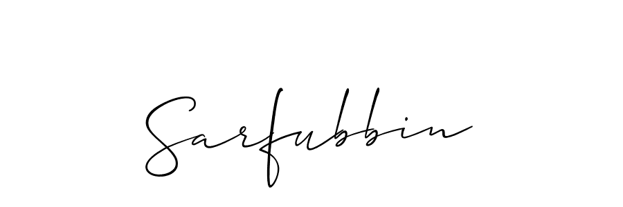 Check out images of Autograph of Sarfubbin name. Actor Sarfubbin Signature Style. Allison_Script is a professional sign style online. Sarfubbin signature style 2 images and pictures png