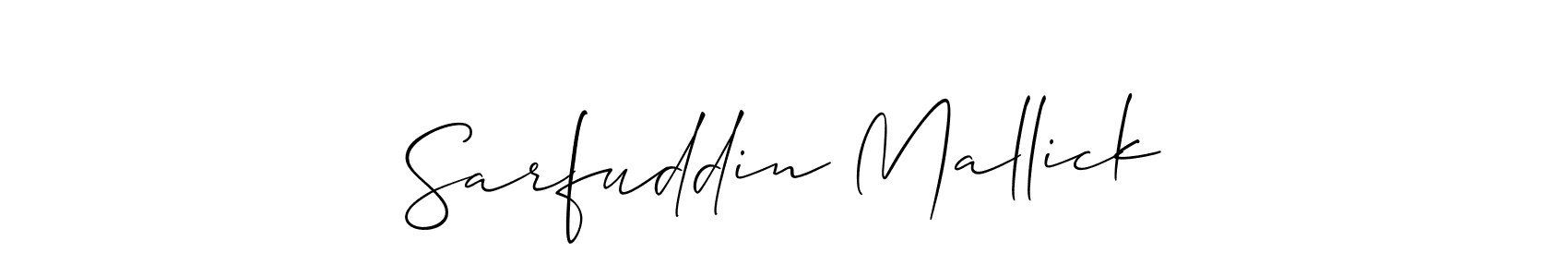 How to Draw Sarfuddin Mallick signature style? Allison_Script is a latest design signature styles for name Sarfuddin Mallick. Sarfuddin Mallick signature style 2 images and pictures png