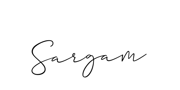 How to Draw Sargam signature style? Allison_Script is a latest design signature styles for name Sargam. Sargam signature style 2 images and pictures png