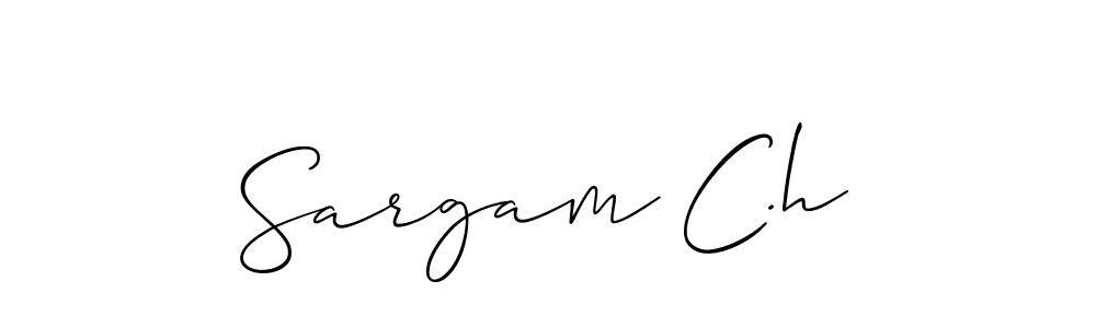 This is the best signature style for the Sargam C.h name. Also you like these signature font (Allison_Script). Mix name signature. Sargam C.h signature style 2 images and pictures png