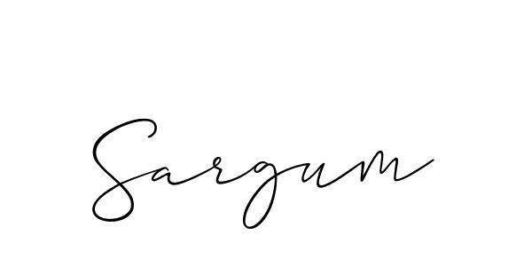 Sargum stylish signature style. Best Handwritten Sign (Allison_Script) for my name. Handwritten Signature Collection Ideas for my name Sargum. Sargum signature style 2 images and pictures png