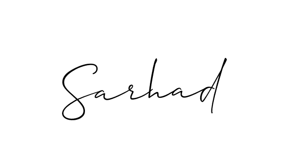 You should practise on your own different ways (Allison_Script) to write your name (Sarhad) in signature. don't let someone else do it for you. Sarhad signature style 2 images and pictures png