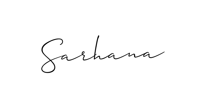 The best way (Allison_Script) to make a short signature is to pick only two or three words in your name. The name Sarhana include a total of six letters. For converting this name. Sarhana signature style 2 images and pictures png