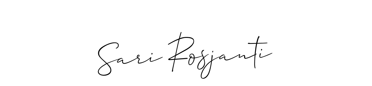 Similarly Allison_Script is the best handwritten signature design. Signature creator online .You can use it as an online autograph creator for name Sari Rosjanti. Sari Rosjanti signature style 2 images and pictures png