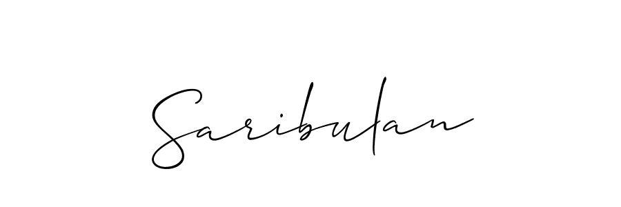 Best and Professional Signature Style for Saribulan. Allison_Script Best Signature Style Collection. Saribulan signature style 2 images and pictures png