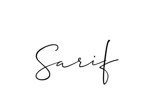 Also we have Sarif name is the best signature style. Create professional handwritten signature collection using Allison_Script autograph style. Sarif signature style 2 images and pictures png