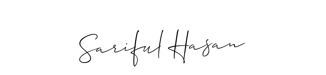 Design your own signature with our free online signature maker. With this signature software, you can create a handwritten (Allison_Script) signature for name Sariful Hasan. Sariful Hasan signature style 2 images and pictures png