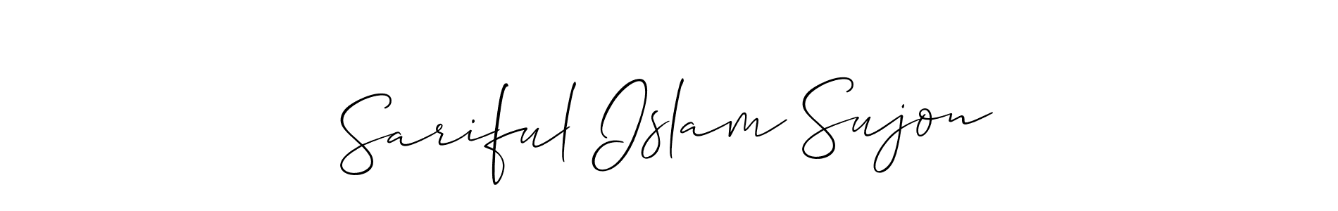 How to make Sariful Islam Sujon signature? Allison_Script is a professional autograph style. Create handwritten signature for Sariful Islam Sujon name. Sariful Islam Sujon signature style 2 images and pictures png