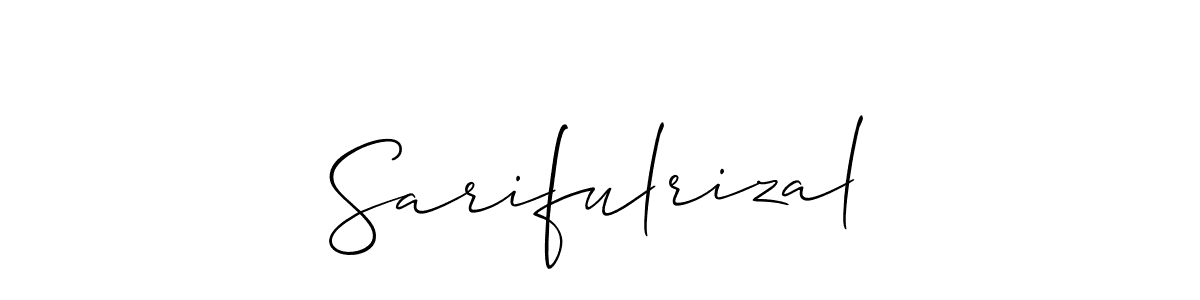 Sarifulrizal stylish signature style. Best Handwritten Sign (Allison_Script) for my name. Handwritten Signature Collection Ideas for my name Sarifulrizal. Sarifulrizal signature style 2 images and pictures png