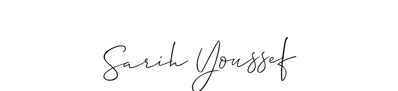 You should practise on your own different ways (Allison_Script) to write your name (Sarih Youssef) in signature. don't let someone else do it for you. Sarih Youssef signature style 2 images and pictures png