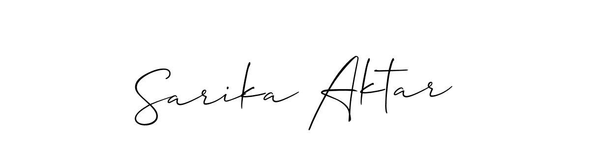 Similarly Allison_Script is the best handwritten signature design. Signature creator online .You can use it as an online autograph creator for name Sarika Aktar. Sarika Aktar signature style 2 images and pictures png