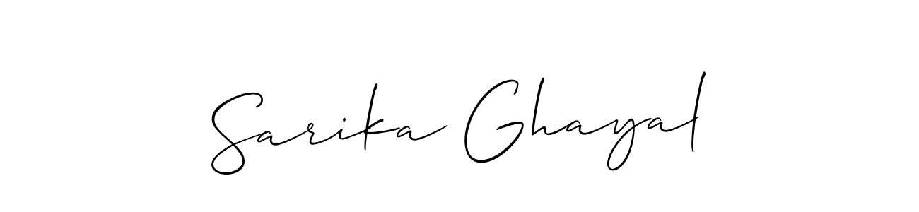 Make a beautiful signature design for name Sarika Ghayal. Use this online signature maker to create a handwritten signature for free. Sarika Ghayal signature style 2 images and pictures png