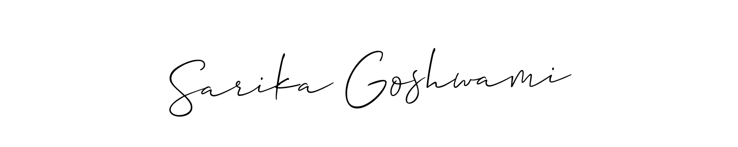 You can use this online signature creator to create a handwritten signature for the name Sarika Goshwami. This is the best online autograph maker. Sarika Goshwami signature style 2 images and pictures png