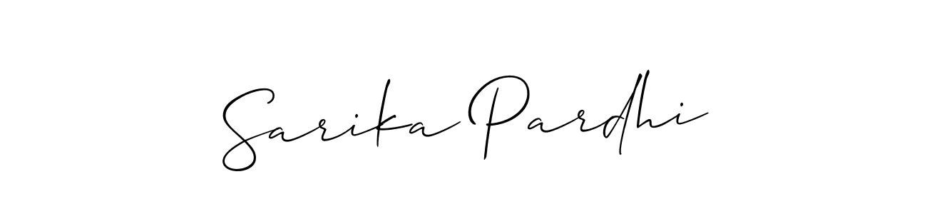 This is the best signature style for the Sarika Pardhi name. Also you like these signature font (Allison_Script). Mix name signature. Sarika Pardhi signature style 2 images and pictures png