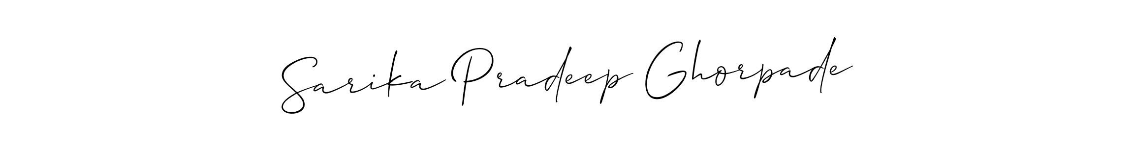 Here are the top 10 professional signature styles for the name Sarika Pradeep Ghorpade. These are the best autograph styles you can use for your name. Sarika Pradeep Ghorpade signature style 2 images and pictures png