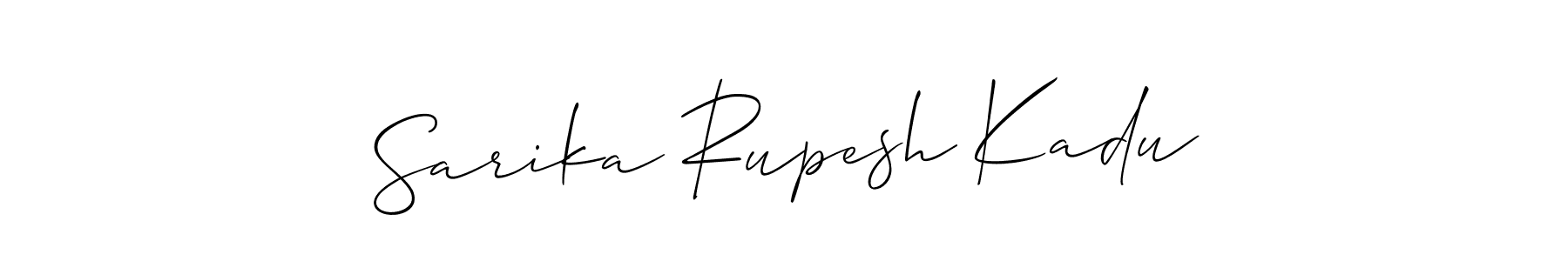 You can use this online signature creator to create a handwritten signature for the name Sarika Rupesh Kadu. This is the best online autograph maker. Sarika Rupesh Kadu signature style 2 images and pictures png